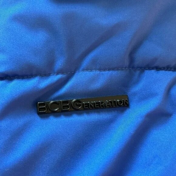 NWT BCBG Generation royal blue parka Feather-free eco-friendly fill Size XL - Picture 3 of 14